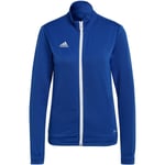 Adidas Entrada 22 HG6293 naisten vetoketjullinen villapaita, sininen