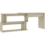 Bureau d'angle Chêne sonoma 200x50x76 cm Bois d'ingénierie