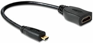 HDMI A - Micro HDMI D - adapter med 23cm kabel