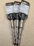 3 X Milwaukee SDS Plus Masonry Drill Bits 7mm x 110mm Contractor C2 + Brick