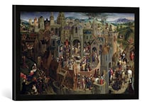 Kunst für Alle 'Encadré Image de Hans Memling The Passion, 1470–71, d'art dans Le Cadre de Haute qualité Photos Fait Main, 60 x 40 cm, Noir Mat