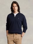 Ralph Lauren Polo Ralph Lauren Quarter Zip Pullover Jumper, Aviator Navy