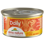 Dobbel!Almo Nature Daily Menu 6 x 85 g - Mousse med Kylling