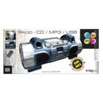 Bigben CD50SN - Lecteur CD Portable MP3 USB Radio Argent