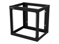 Startech.Com 9U 19" Wall Mount Network Rack 17" Deep 2 Post Open Frame For Server Room/Data/Av/It/Communication/Computer Equipment/Patch Panel W/ Cage Nuts/Screws Hook/Loop 175Lb Capacity - Wallmount Server Rack (Rk919wallo) - Rack Öppen Ram - 2 Sto