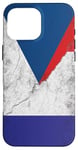 Coque pour iPhone 16 Pro Max Drapeaux France et République Tchèque - Français Tchèque