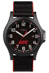 Mens New Timex Official UFC Apex Easy Reader Fabric Fast Wrap® Indiglo 50m Watch