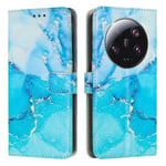 Yhteensopiva Xiaomi 13 Ultra Case Colorful Marble Design Pu-nahkaisen läppäkuoren kanssa, jossa on 3 korttipaikkaa