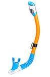 Cressi Unisex Minidry Kids Snorkel Tube, Bleu/Orange, One Size UK