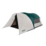 Coleman Cabin Camping Tent with Screened Porch, 4/6 Person Weatherproof Tent with Enclosed Screened Porch Option, Includes Rainfly, Carry Bag, Extra Storage, and 10 Minute Setup