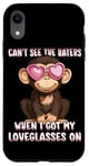 iPhone XR Can't See The Haters Loveglasses On Monkey Heart Glasses Case