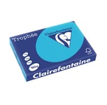 Clairefontaine Lot de 4 Ramettes 250 Feuilles Papier 160g A3 420x297 mm Certifié FSCBleu royal