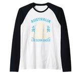 Australia Surf Club Life Down Under Raglan Baseball Tee