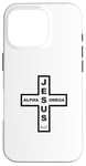 Coque pour iPhone 16 Pro Jesus Alpha & Omega