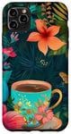 Coque pour iPhone 11 Pro Max White Pop Art Tropical Magic Book Floral Coffee Books