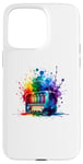 Coque pour iPhone 15 Pro Max Splash Art Radio Vintage Radios Antiques