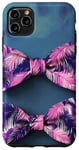 Coque pour iPhone 11 Pro Max Violet Abstrait Floral Été Coquette Coquette Cocktail Palm