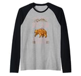 Bear Hunting Funny Wildlife Animals Hunt Raglan Baseball Tee