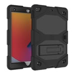 JLC Rhino Shell Case & Screen Protector for iPad 10.2 (2021) - Black