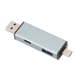 USB 3.0 Card Reader Aluminum Alloy Plug And Play USB C Micro Memory Card Reader