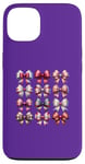 Coque pour iPhone 13 Coquette Esthétique Saint-Valentin Noeuds Roses Cœurs