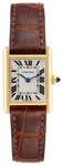 Cartier W1529856 Tank Louis Sølvfarvet/Læder 29.5x22 mm