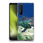 Head Case Designs Officially Licensed Simone Gatterwe Turtle Life In Sea Soft Gel Case Compatible With Sony Xperia 1 II 5G