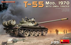 T-55 Mod. 1970 With Omsh Tracks Réservoir 1:3 5 Plastique Model Kit Miniart