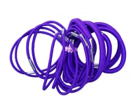 18 Purple Thick And Thin Hair Elastics Hair Bands Bobbles School Colours