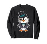 Cute Penguin With Top Hat And Monocle Sweatshirt