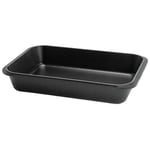 Chasseur Cast Iron Matt Black Roasting Dish 32.5 x 21.5 x 5.5cm