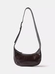 Mint Velvet Leather Sling Bag, Burgundy