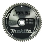 MAKITA ACCESSOIRES Lames carbure "Specialized" pour aluminium, scies radiales et à onglets