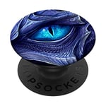 Blue Eye Dragon Eyes Mystical Mythical Dragon For Boy Girl PopSockets Swappable PopGrip