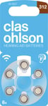 Clas Ohlson Hörapparatsbatterier 312, 6-pack