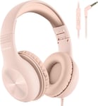 Casque Audio Enfant, Casque Enfant Audio Filaire Avec Microphone, 85/94Db Limite De Volume, Sonore Hd, Fonction De Partage, Casque Enfant Pliable Pour Ipad/Tablet/Pc/Voyage/École, [CAS311796]