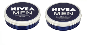 2 x Nivea Men Creme for Face - Body - Hands - FULL SIZE TINS - 150ml EACH