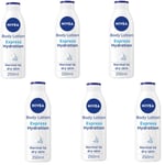 NIVEA Body Lotion Express Hydration (250ml), Fast Absorbing 72H Hydration 6 Pack