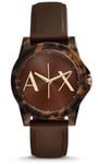 Armani Exchange Klockarmband AX4341 Silikon Brun 18mm