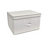 Large Storage Box Collapsible Linen Natural Folding Jumbo Chest Kids Room Toy