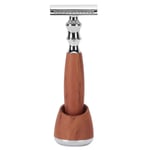 Edge Safety Razor Classic Manual Double Edge Safety Razor puisella kahvalla miehille