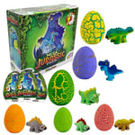 #sbabam Funny Box Mega Jurassic Eggs Lot de 3 Jouets Dinosaures pour Enfants nés d'œufs Magiques – Idéal comme Cadeau pour bébé
