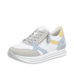 Remonte Femme D1323 Basket, Vapor White Aqua Sun Ciel 81, 42 EU