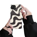 Ownest Compatible avec Coque Samsung Galaxy A22 5G / F42 5G / A22S 5G Simple Cute Zebra Animé Curly Wave Dessin Motif Antichoc Homme Femme Fille Camera Lentille de Protection Etui