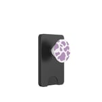 Cow Purple Print Spotted Cute Animal Pattern PopSockets PopWallet for MagSafe