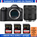 Canon EOS R5 Mark II + RF 85mm f/2 Macro IS STM + 3 SanDisk 64GB Extreme PRO UHS-II SDXC 300 MB/s + Ebook '20 Techniques pour Réussir vos Photos' - Appareil Photo Hybride Canon