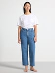 Lindex WIDE Hanna cropped jeans med lett stretch