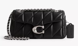 NEW Coach Tabby 20 Women's Quilted Leather Chain Strap Cross Body Bag - Black