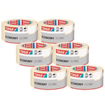 tesa Masking Tape Universal EcoLogo - Painters Tape, 4 Days Residue-Free Removal, Without Solvent - Wide, 6x 50 m x 50 mm