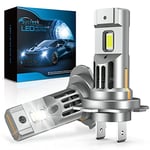 Sycreek Ampoule H7 LED,110W 24000LM 6500K Blanc Froid 400% Super Bright LED H7 CANBUS Kit De Conversion de Voiture avec Ventilateur,2 Ampoule H7